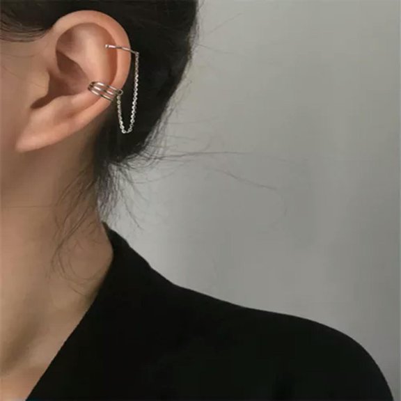 EOEMY Gold/Sliver Pearl Tassel Zircon Earrings Drop Dangle Jewelry Women Party Gift Us-15# (Only 1 Piece)