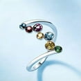 thumbnail image 1 of EOEMY Gorgeous Women Cubic Zircon Ring 925 Silver Anniversary Jewelry Gift Sz 6-10-10, 1 of 4