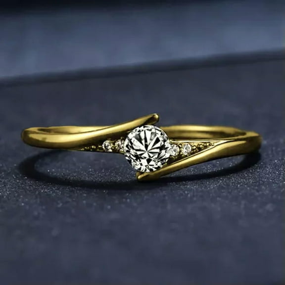 EOEMY Gorgeous Women Wedding Ring 925 Silver Filled Round Cut Cubic Zircon Sz 5-12-12-Black