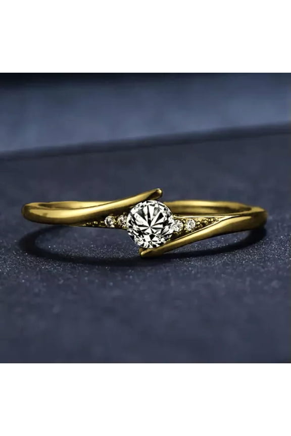 Gorgeous Women Wedding Ring 925 Silver Filled Round Cut Cubic Zircon Sz 5-12-5-Silver