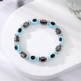 thumbnail image 1 of EOEMY Hand Of Fatima Turkey Eyes Blue Evil Eye Bracelet Handmade Women'S Resins Bead-7-Style 7, 1 of 9