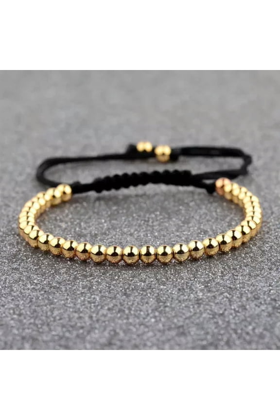 Handmade 18Kt Gold Plated Zircon Panther Leopard Head Macrame Fashion Bracelet-5