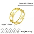 thumbnail image 1 of EOEMY Hollow Walking Cats Women'S Ring Stainless Steel Animal Cute Kitten Finger Rings, 1 of 6