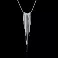thumbnail image 1 of EOEMY Hot Fashion 925 Sterling Silver Charms Tassel Wicker Necklaces For Women Jewelry-18, 1 of 4