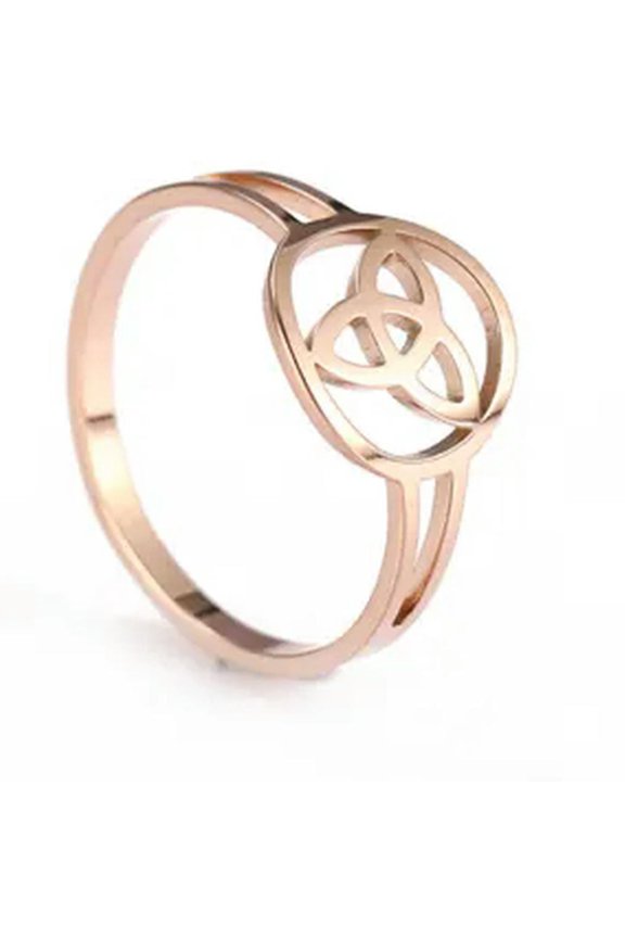 Irish Celtic Knot Rings Stainless Steel Viking Talisman Amulet Ring Jewelry Gift