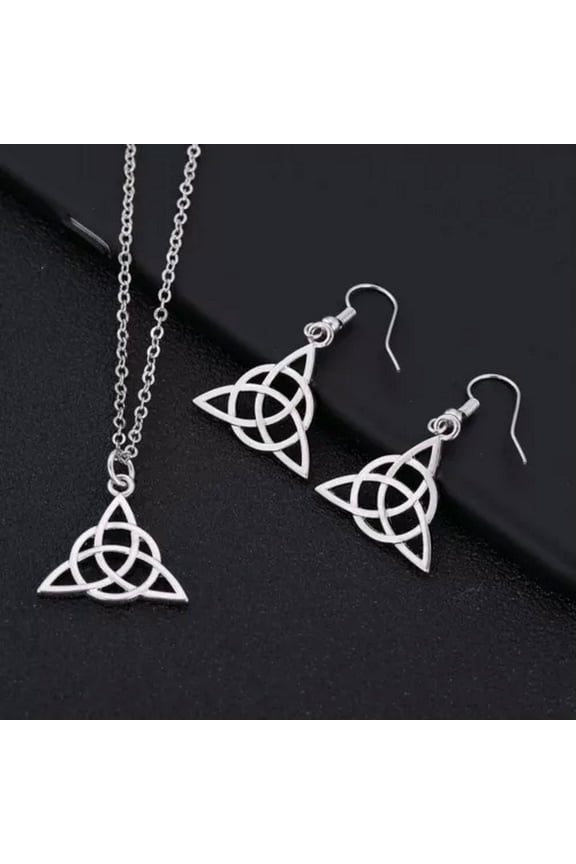 Irish Celtics Knot Pendant Necklace Simple Fashion Wicca Viking Jewelry