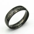 thumbnail image 1 of EOEMY Lord Of The Rings The One Ring Lotr Stainless Steel Fashion Men'S Ring Size 6-13-Black-12-6mm, 1 of 3