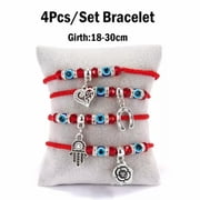 EOEMY Lucky Blue Evil Eye 6Pcs/Set 7 Knot Bracelet Kabbalah Amulet Wholesale Women Men-Style 8