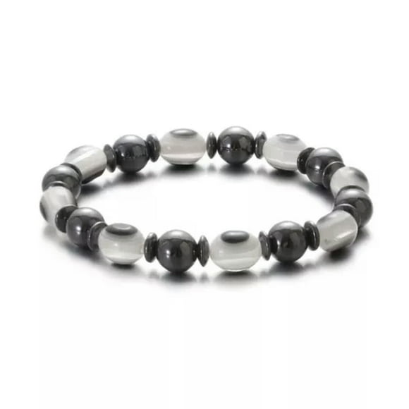 Men Women Therapeutic Energy Healing Hematite Bracelet Therapy Arthritis Jewelry-Hematite11#