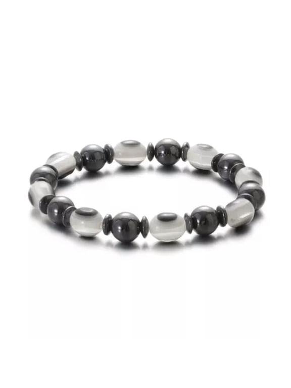 Men Women Therapeutic Energy Healing Hematite Bracelet Therapy Arthritis Jewelry-Hematite11#