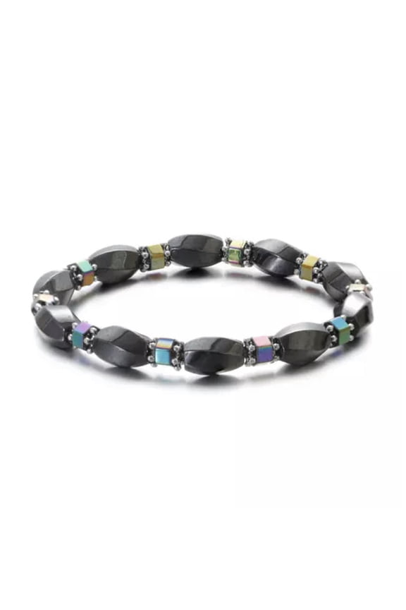 Men Women Therapeutic Energy Healing Hematite Bracelet Therapy Arthritis Jewelry-Hematite15#