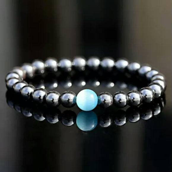 Men Women Therapeutic Energy Healing Hematite Bracelet Therapy Arthritis Jewelry-Hematite16#