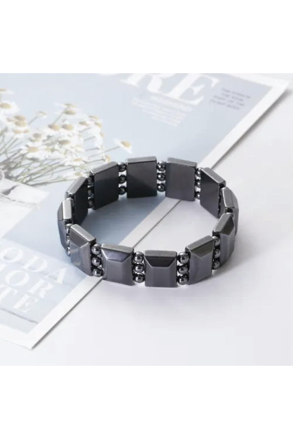 Men Women Therapeutic Energy Healing Hematite Bracelet Therapy Arthritis Jewelry-Hematite18#