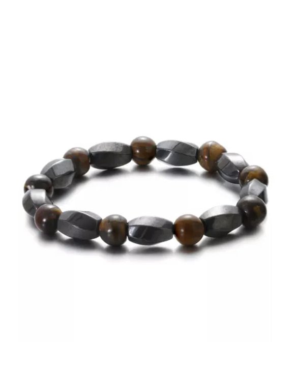 Men Women Therapeutic Energy Healing Hematite Bracelet Therapy Arthritis Jewelry-Hematite6#