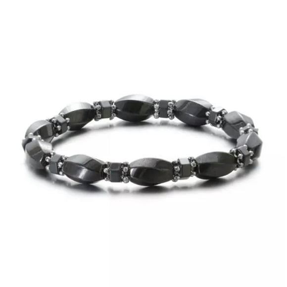 Men Women Therapeutic Energy Healing Hematite Bracelet Therapy Arthritis Jewelry-Hematite7#