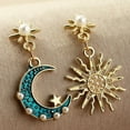 thumbnail image 1 of EOEMY Moon Star 925 Silver Drop Earrings Creative Cubic Zirconia Women Jewelry A Pair-Moon&Amp;Sun, 1 of 6