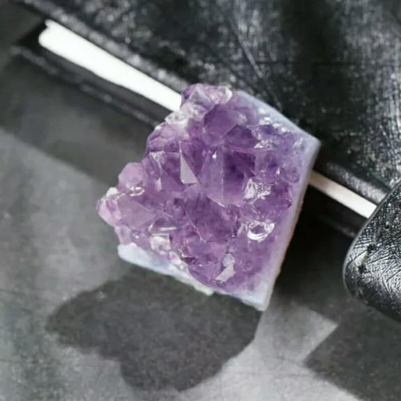 EOEMY Natural Amethyst Crystal Point Stone Cluster Quartz Druzy Geode Specimens Chakra-10-20G-5Pcs