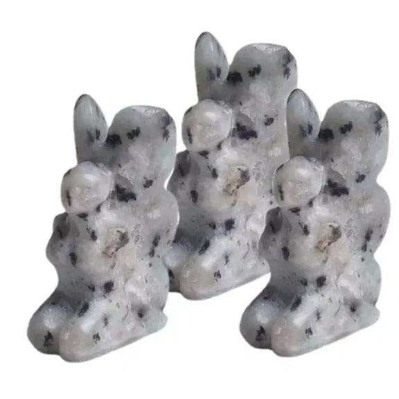 EOEMY Natural Butterfly Fairy Quartz Carved Crystal Chakra Reiki Mineral Stone Decor-Speckled Stone Quartz-10Pcs