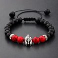 thumbnail image 1 of EOEMY Natural Gemstone Beads Buddha Head Beaded Men Womens Lava Bead Handmade Bracelet-K014-2, 1 of 3