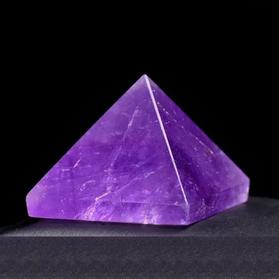 EOEMY Natural Gemstone Quartz Crystal Point Tower Chakra Healing Energy Pyramid Stone-Brazilian Amethyst Quartz