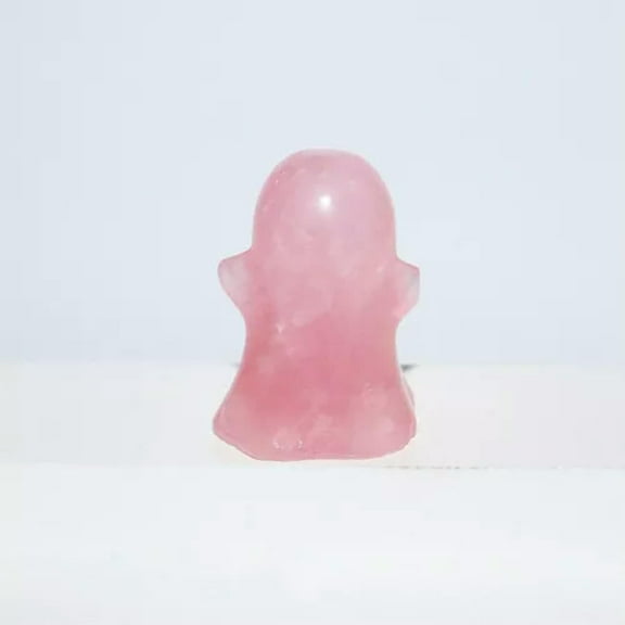 EOEMY Natural Healing Gemstone Quartz Crystal Ghost Skull Carved Reiki Rock Decor Gift-Rose Quartz-5Pcs