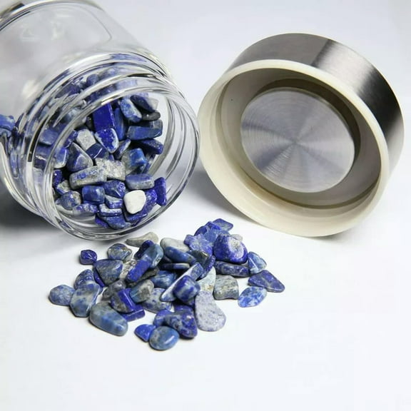EOEMY Natural Lapis Lazuli Stone Healing Quartz Crystal Elixir Drink Water Bottle Cups