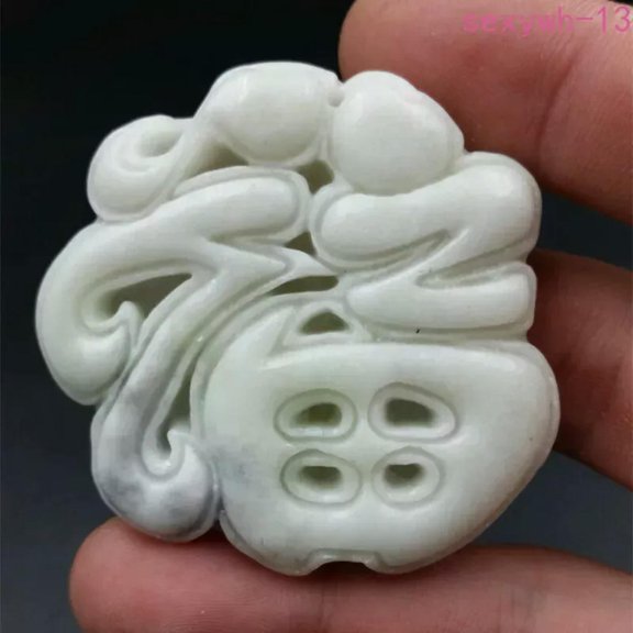 EOEMY Natural National Style Pendant Brand Shaanxi Lantian Jade Pendant Hollowed