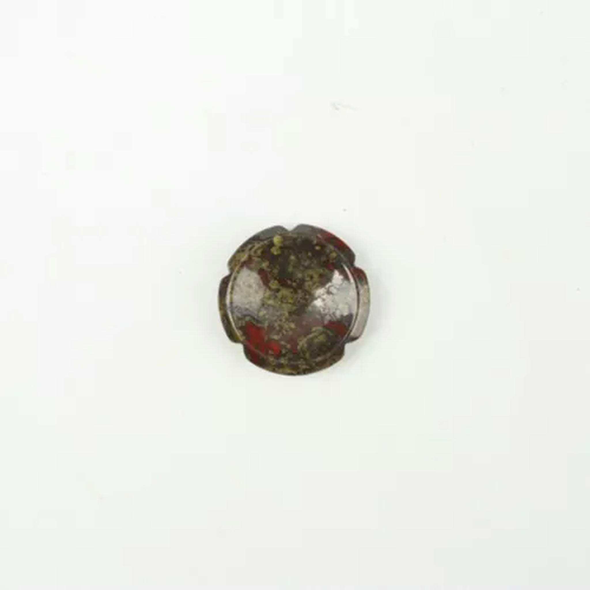 EOEMY Natural Plum Blossom Flowers Thumbstone Decompression Worrystone Healing Gift-10Pcs-Dragon Bloodstone