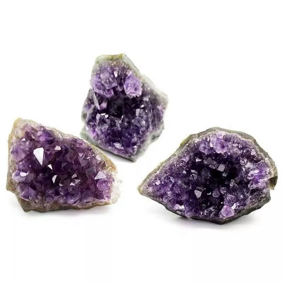 EOEMY Natural Quartz Amethyst Crystal Cluster Druzy Geode Rough Gemstone Mineral Decor