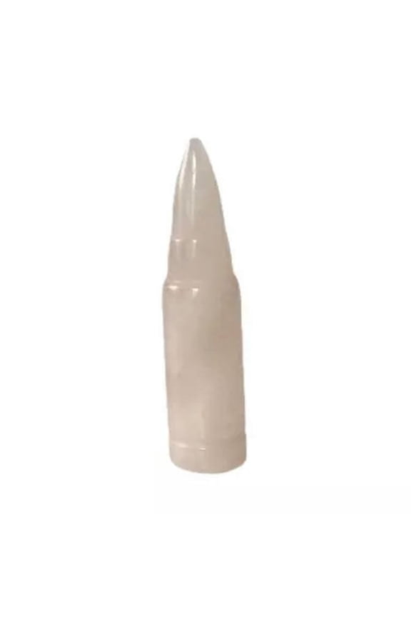 Natural Quartz Crystal Bullet Pendant Chakra Stone Necklace Amulet Reiki Healing-Gray Agate Quartz-10Pcs