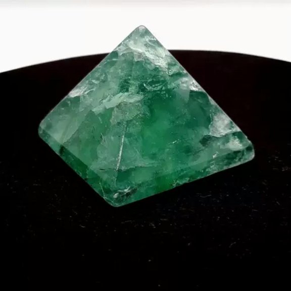EOEMY Natural Quartz Crystal Egyptian Pyramid Chakra Reiki Mineral Stone Tower Decor-Green Fluorite Quartz-10Pcs