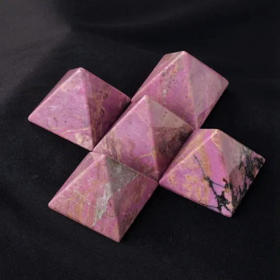 EOEMY Natural Quartz Crystal Orgonite Energy Pyramid Healing Stone Tower Decor Gift Us-Rose Rhodonite Quartz Crystal
