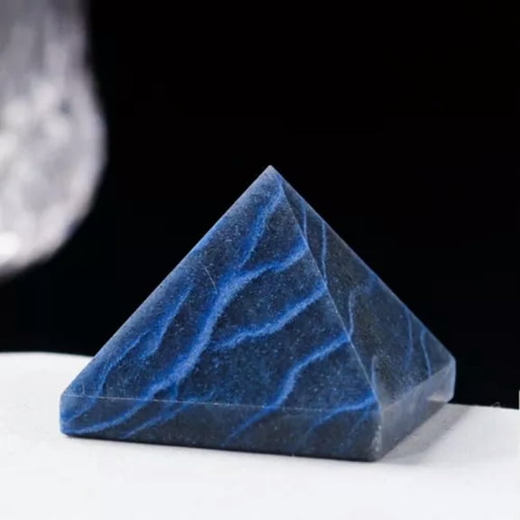 EOEMY Natural Quartz Crystal Point Tower Chakra Healing Rock Gemstone Pyramid Decor-10Pcs-Blue Aventurine Jade Stone