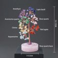 thumbnail image 1 of EOEMY Natural Quartz Crystal Stone Tree Healing Agate Chakra Base Gemstone Decor Gift-4-Chakra+Rose Quartz Base, 1 of 2