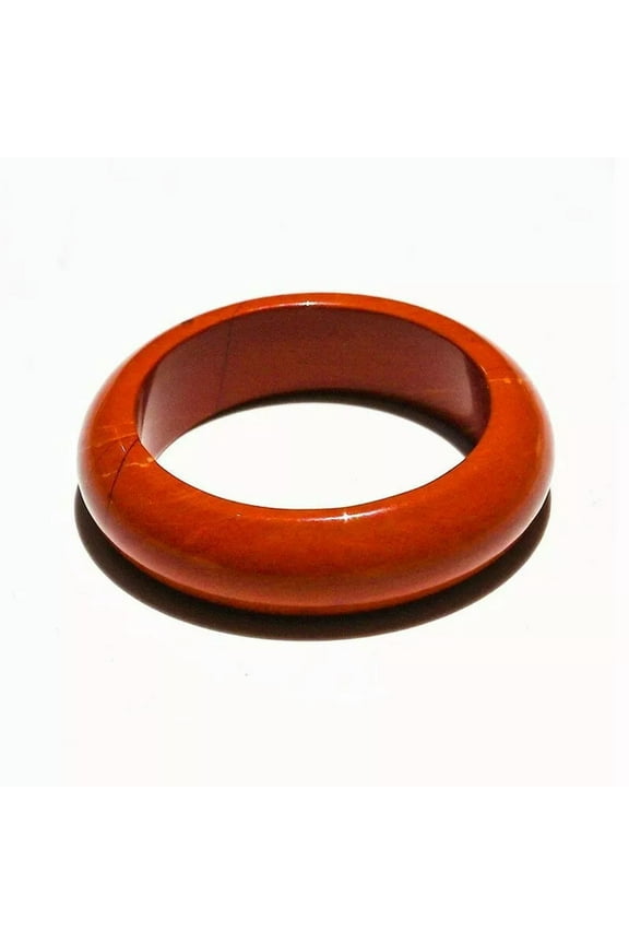 Natural Red Jasper Crystal Ring Quartz Gemstone Round Reiki Amulet Healing Decor