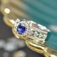 thumbnail image 1 of EOEMY Natural Teardrop Crystal Zircon 925 Sterling Silver Rings Women Wedding Ring-9, 1 of 5