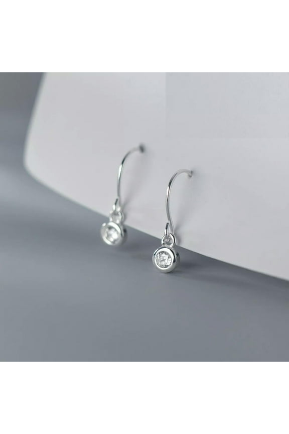New 925 Sterling Silver Stud Earrings Pack For Women Small 4mm Cubic Zirconia