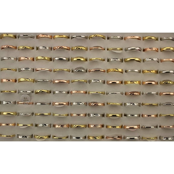 EOEMY New Fashion Wholesale Lots 32Pcs Mixed Design Alloy Rings Women Lady'S Jewelry