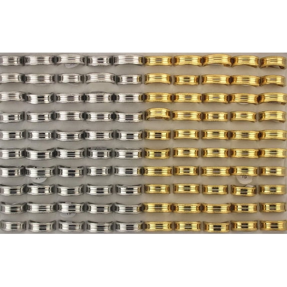 EOEMY Newest Bulk Lots 32Pcs Men'S Rings Wholesale Fashion Mixed Stainless Steel Ring