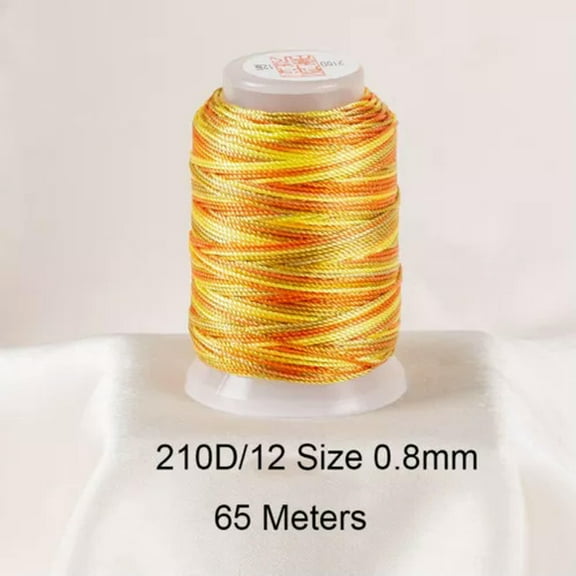 EOEMY One Spool Variegated Polyester Sewing Embroidery Thread String 210D/12-11#