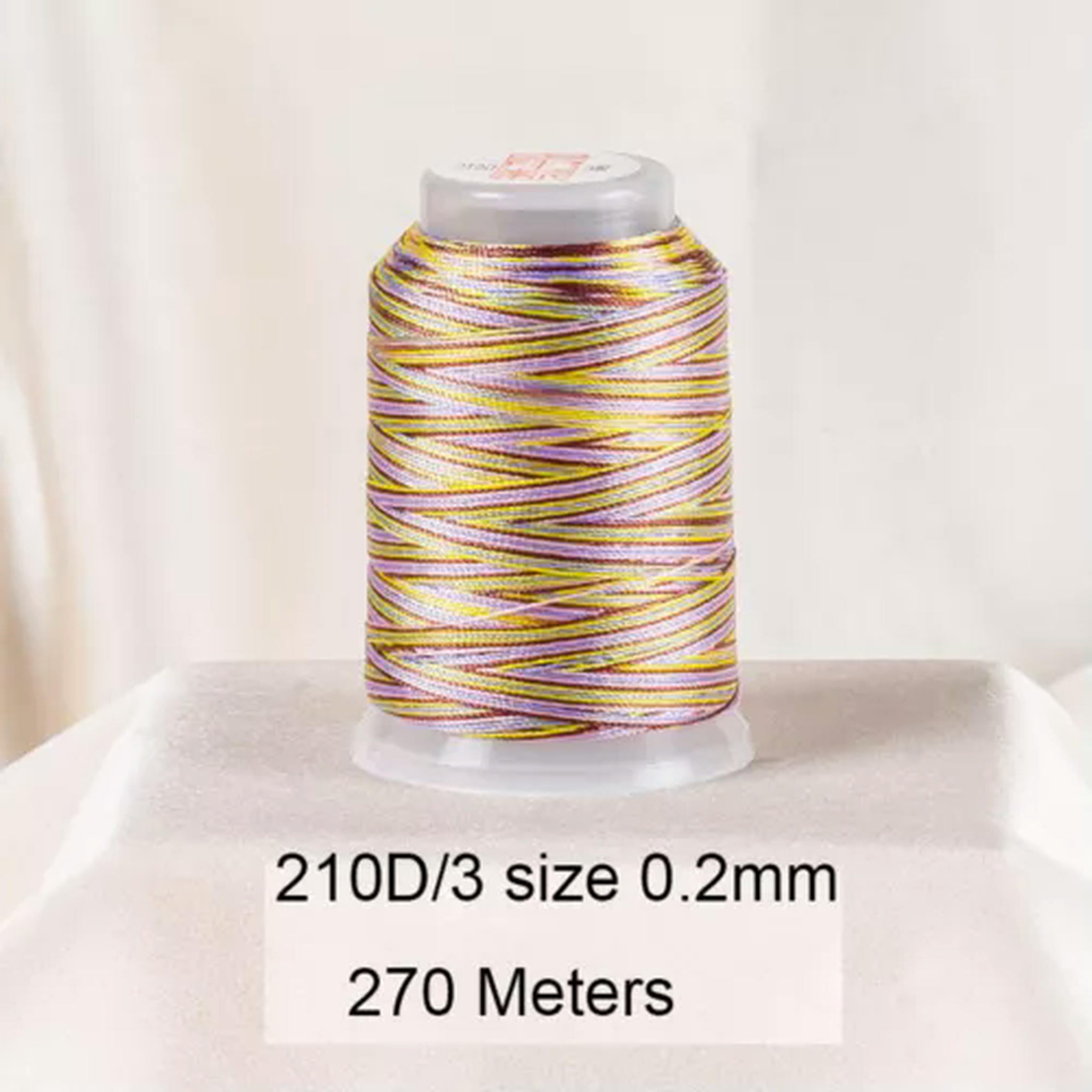 EOEMY One Spool Variegated Polyester Sewing Embroidery Thread String ...