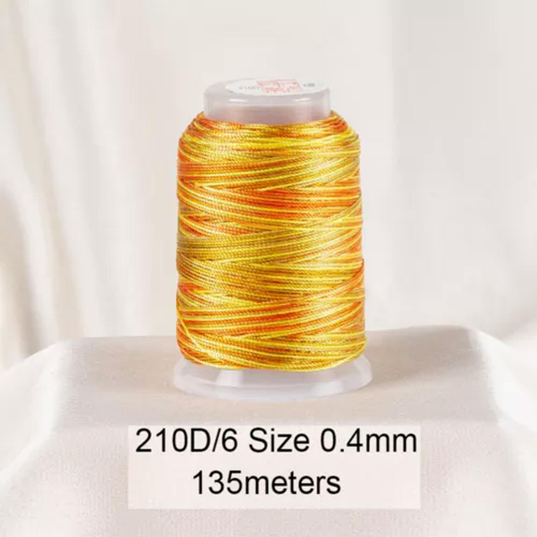 EOEMY One Spool Variegated Polyester Sewing Embroidery Thread String ...