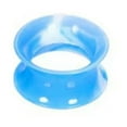 thumbnail image 1 of EOEMY Pair Thin Silicone Ear Skin Ear Tunnels Plugs Gauges Earskin Earlets Flesh Gauge-Light Blue-12mm-10Pcs, 1 of 9