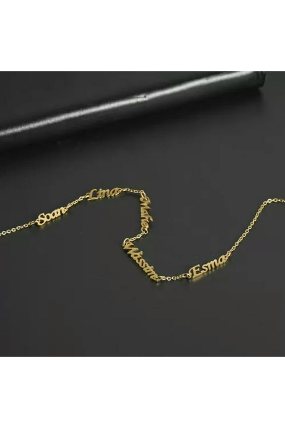 Personalized Custom Multi-Name Family Name Necklace Birthday Gift Jewelry