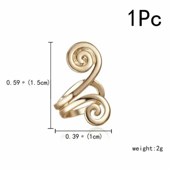 EOEMY Punk Crystal Pearl Clip Ear Cuff Stud Women Men Wrap Cartilage Earring Jewelry-1Pc Geometry (#11)