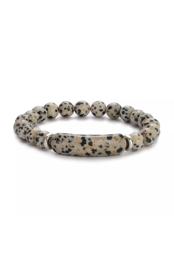 Rhodonite Bracelet Natural Stone Beads Men Bracelets Round Crystal Quartz Bangle