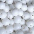 thumbnail image 1 of EOEMY Round Acrylic Plastic Loose Beads Lot 6mm 8mm 10mm 12mm 14mm 16mm 18mm 20mm-White-18mm 20Pcs, 1 of 7