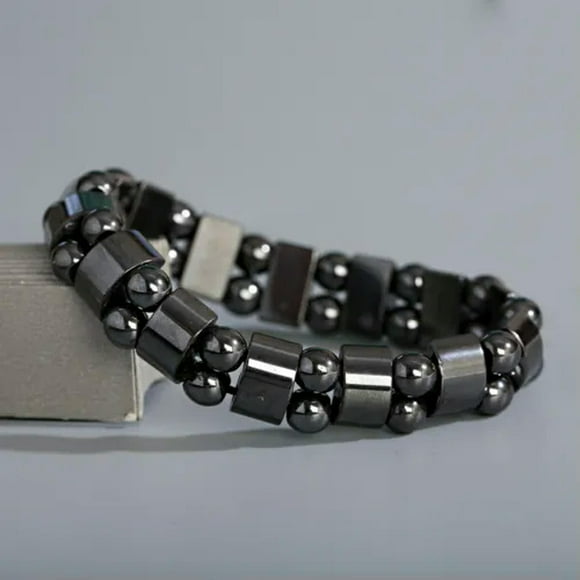 Men Women Therapeutic Energy Healing Hematite Bracelet Therapy Arthritis Jewelry-Hematite