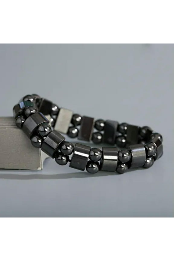 Men Women Therapeutic Energy Healing Hematite Bracelet Therapy Arthritis Jewelry-Hematite