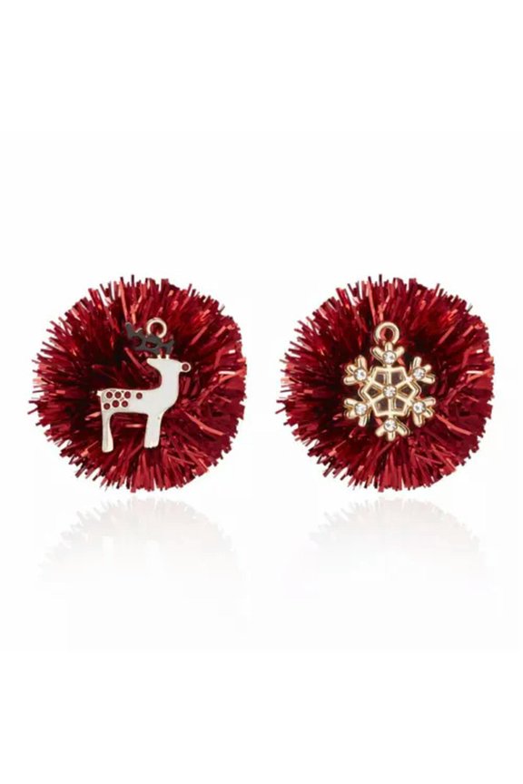 Santa Claus Elk Earrings Stud Drop Dangle Women Xmas Party Jewelry Christmas -119-Deer